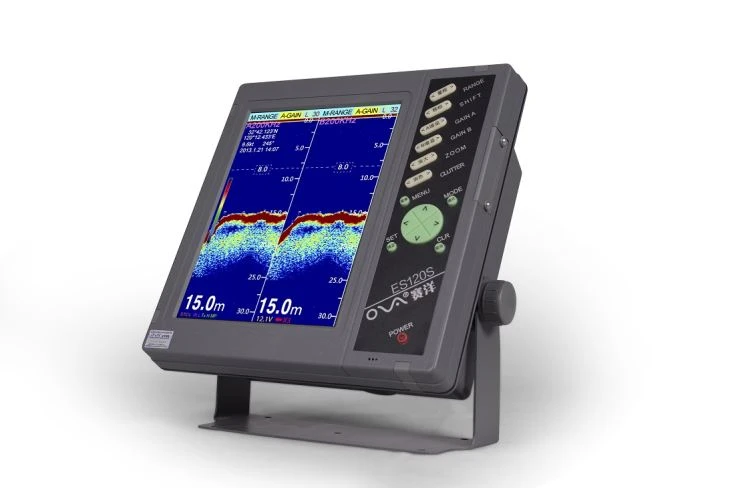 depth and fish finder for boat image